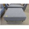 Image 1 : New Fabric Ottoman w/ Contrasting Piping