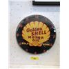 Image 1 : Round Golden Shell Clock - 14" Diameter