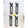 Image 1 : 4 New Cast Iron Rooster Thermometers
