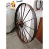 Image 1 : Vintage 48" Diameter Metal Machinery Wheel