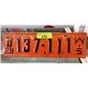Image 1 : Rare USA 1928 Wisconsin License Plate - 1 Plate