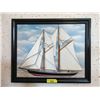 Image 1 : Framed 2D Ship Wall Art