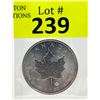 Image 1 : 1 Oz. 2017 Canada .9999 Silver Maple Leaf Coin