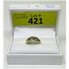 Image 2 : Estate - 14KT Gold & Diamond Art Deco Style Ring