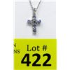 Image 1 : New Sterling Silver Tanzanite Cross with Chain