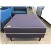 Image 1 : New Plum Fabric Ottoman w/ Contrasting Piping
