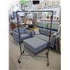 Image 1 : New Rolling Metal "Plumbing Pipe" Clothes Rack