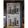 Image 1 : 2 New  4 Piece Glass Storage Jar Sets