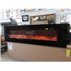 Image 1 : New Dynasty 94" Electric Wall Mount Fireplace