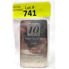 Image 1 : 10 Troy Ounce .9999 Fine Silver Kitco Bar