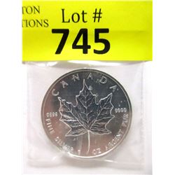 1 Oz. .9999 Silver 2005 Canada Maple Leaf Coin