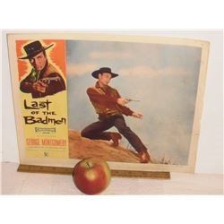 2nd Lobby card original movie poster The Last of the Badman - une 2e affiche d'entree de cinema