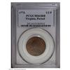 Image 1 : 1773 1/2P Virginia Halfpenny, Period MS63 Red and Brow 1773[1/2P] Virginia Halfpenny, Period MS63 Re