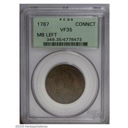 1787 COPPER Connecticut Copper, Laughing Head VF35 PCG 1787[COPPER] Connecticut Copper, Laughing Hea