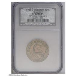 1787 COPPER New Jersey Copper, Outlined Shield--Improp 1787[COPPER] New Jersey Copper, Outlined Shie