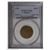 Image 1 : 1797 1/2 C 1 Above 1 VG10 PCGS. B-1, C-1, R.2. A brigh 1797[1/2 C] 1 Above 1 VG10 PCGS.