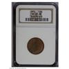 Image 1 : 1854 1/2 C MS65 Red and Brown NGC. B-1, C-1, R.1. A lo 1854[1/2 C] MS65 Red and Brown NGC.