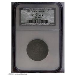 1793 Chain 1C AMERI.--Corroded--NCS. VG Details. S-1, 1793 Chain[1C] AMERI.--Corroded--NCS. VG Detai