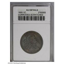 1805 1C --Corroded, Scratched--ANACS. AU Details. S-26 1805[1C]--Corroded, Scratched--ANACS. AU Deta