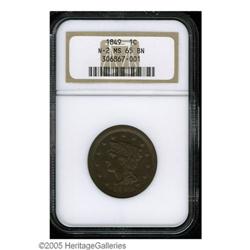 1849 1C MS65 Brown NGC. N-2, R.2. Consistent golde 1849[1C] MS65 Brown NGC.