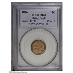 1856 1C PR40 PCGS. Snow-9. To our eyes, this coin is n 1856[1C] PR40 PCGS.