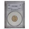 Image 1 : 1861 1C MS65 PCGS. Well detailed throughout with only 1861[1C] MS65 PCGS.