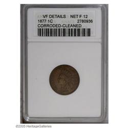 1877 1C --Corroded, Cleaned--ANACS. VF Details, Net Fin 1877[1C]--Corroded, Cleaned--ANACS. VF Detai
