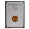 Image 1 : 1881 1C MS65 Red NGC. This assertively struck Gem poss 1881[1C] MS65 Red NGC.