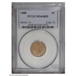 1888 1C MS64 Red PCGS. Boldly struck, if slightly weak 1888[1C] MS64 Red PCGS.