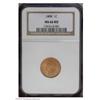 Image 1 : 1898 1C MS66 Red NGC. A gorgeous type coin, full orang 1898[1C] MS66 Red NGC.