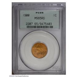 1900 1C MS65 Red PCGS. Boldly impressed throughout wit 1900[1C] MS65 Red PCGS.
