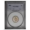 Image 1 : 1862 1C PR65 PCGS. A Gem proof copper-nickel cent, the 1862[1C] PR65 PCGS.