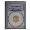Image 1 : 1862 1C PR64 Cameo PCGS. This Civil War era copper-nic 1862[1C] PR64 Cameo PCGS.
