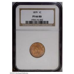 1879 1C PR66 Red and Brown NGC. Mostly red with faint 1879[1C] PR66 Red and Brown NGC.