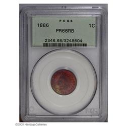 1886 1C Type One PR66 Red and Brown PCGS. Toning enthu 1886[1C] Type One PR66 Red and Brown PCGS.