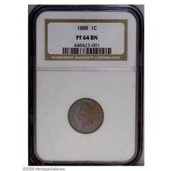 1888 1C PR64 Brown NGC. Simply beautiful with magenta, 1888[1C] PR64 Brown NGC.