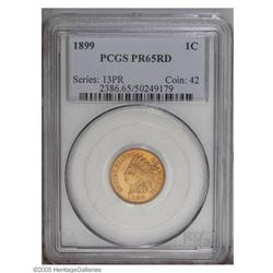 1899 1C PR65 Red PCGS. Well struck with brilliant gold 1899[1C] PR65 Red PCGS.