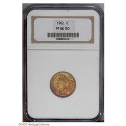 1902 1C PR66 Red NGC. Richly covered in a blanket of d 1902[1C] PR66 Red NGC.