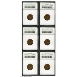 1931-S 1C MS63 Red and Brown ANACS; 5-1931-S 1C MS63 1931-S[1C] MS63 Red and Brown ANACS,