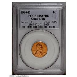 1960-D 1C Small Date MS67 Red PCGS. While the 1960 Sma 1960-D[1C] Small Date MS67 Red PCGS.