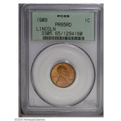 1909 1C PR65 Red PCGS. This intricately struck gold an 1909[1C] PR65 Red PCGS.