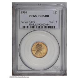 1910 1C PR65 Red PCGS. Lovely olive, red, and golden t 1910[1C] PR65 Red PCGS.