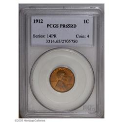 1912 1C PR65 Red PCGS. The lovely, original mint red l 1912[1C] PR65 Red PCGS.