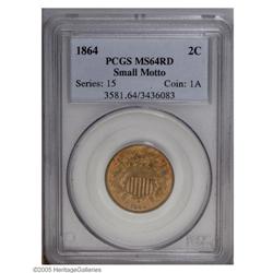 1864 2C Small Motto MS64 Red PCGS. FS-000.5. The produ 1864[2C] Small Motto MS64 Red PCGS.