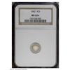 Image 1 : 1862 3CS MS65 S NGC. Well struck from clashed dies, w 1862[3CS] MS65 [S NGC.