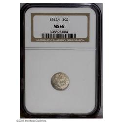 1862/1 3CS MS66 NGC. The underdigit 1 is not obvious. 1862/1[3CS] MS66 NGC.