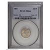 Image 1 : 1881 3CN MS66 PCGS. Extremely well-struck with even, s 1881[3CN] MS66 PCGS.