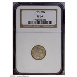 1865 3CN PR66 NGC. FS-001.5. The date is repunched eas 1865[3CN] PR66 NGC.