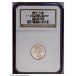 1866 3CN PR65 Ultra Cameo NGC. Particularly well frost 1866[3CN] PR65 Ultra Cameo NGC.