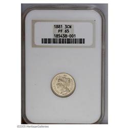 1881 3CN PR65 NGC. Whispers of light tan color visit b 1881[3CN] PR65 NGC.